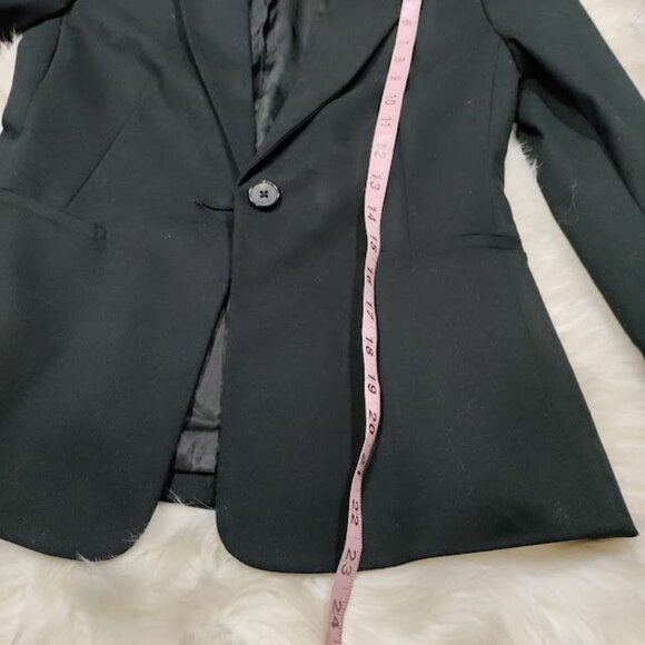 Babaton Atelier Long Sleeve Notch Lapel Single Breasted Blazer Black Women's XS - Picture 13 of 16